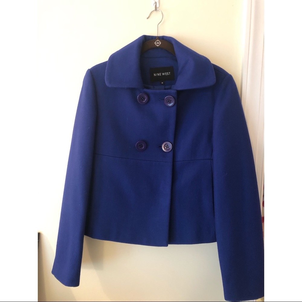 Nine West Blue Peacoat